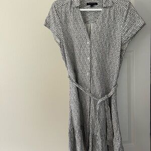 Black and White Patterned Dress